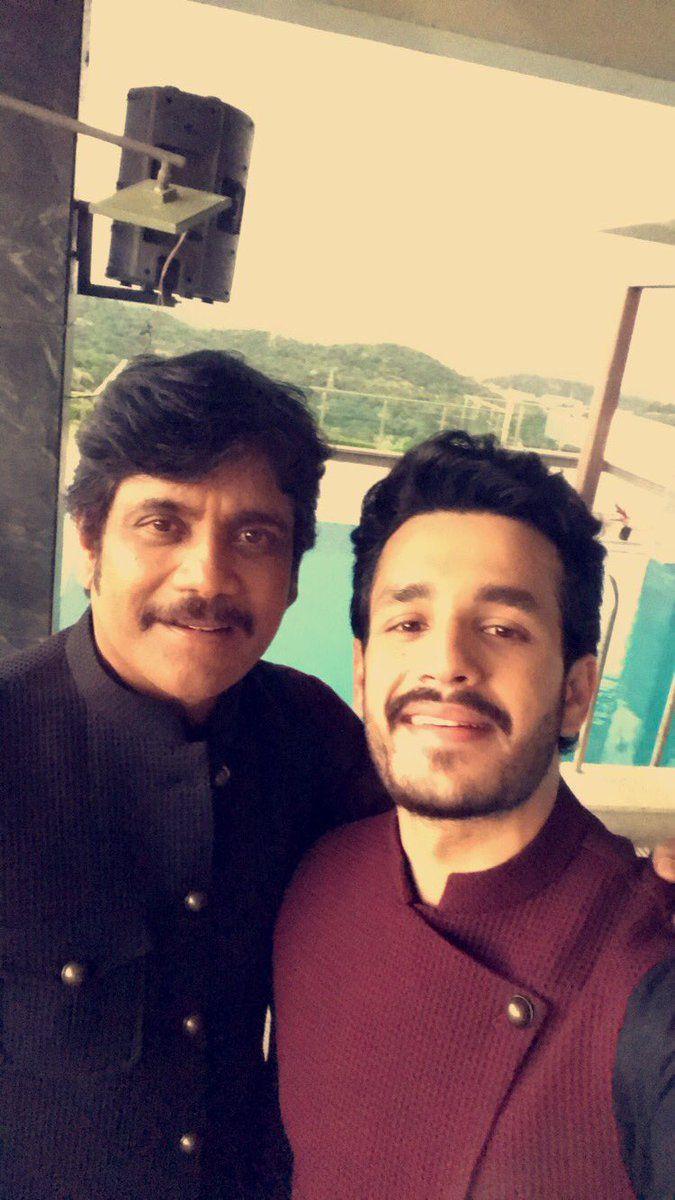 Akhil Hello Movie New Working Stills Released