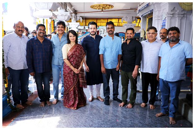 Akhil New Movie Launch Photos