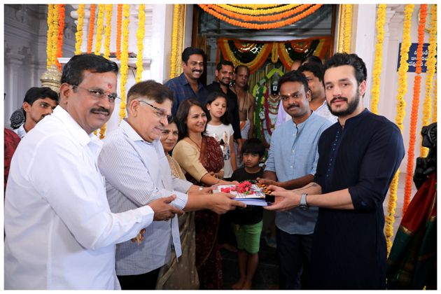 Akhil New Movie Launch Photos