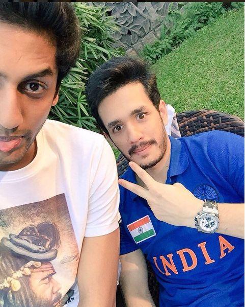 Akhil With TSR Grandson Keshav Reddy Photos