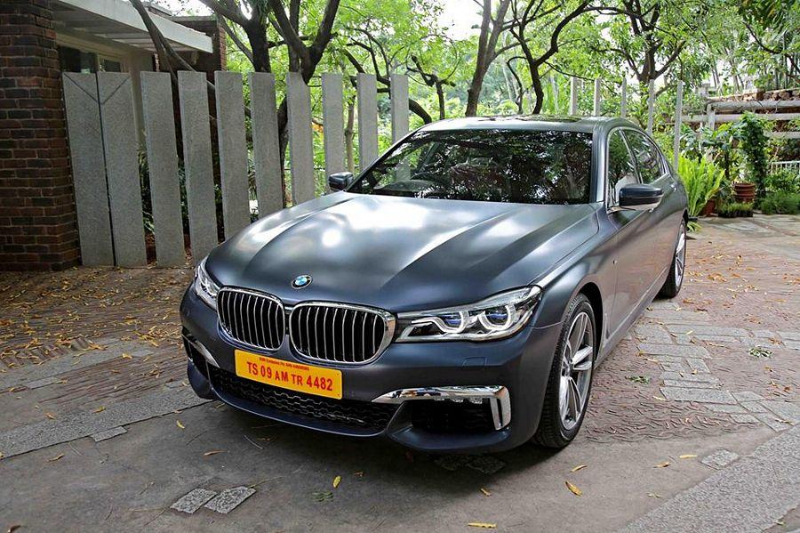 Akkineni Nagarjuna & Akkineni Akhil With New BMW 750Li