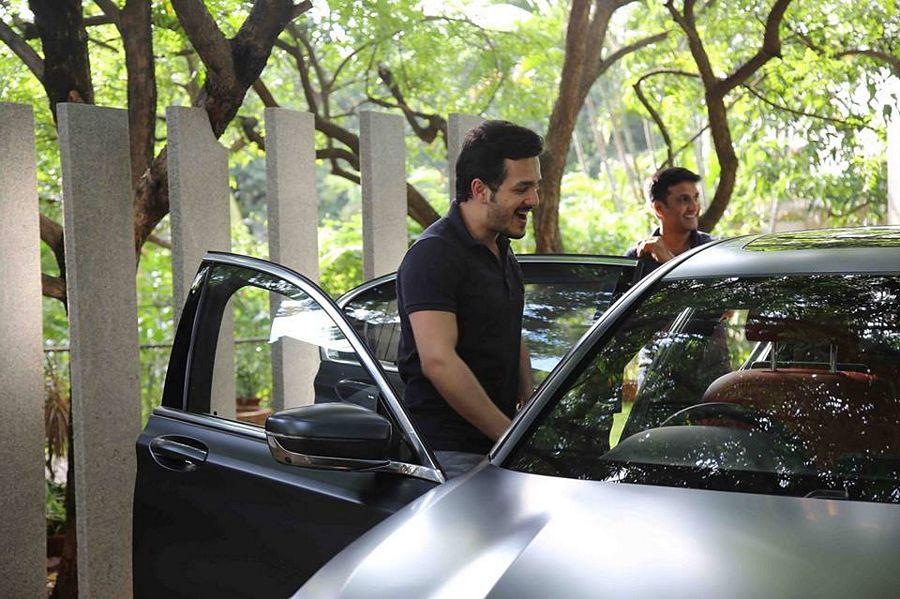 Akkineni Nagarjuna & Akkineni Akhil With New BMW 750Li