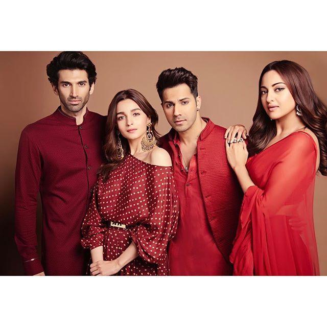 Alia and Crew at kalank promotions