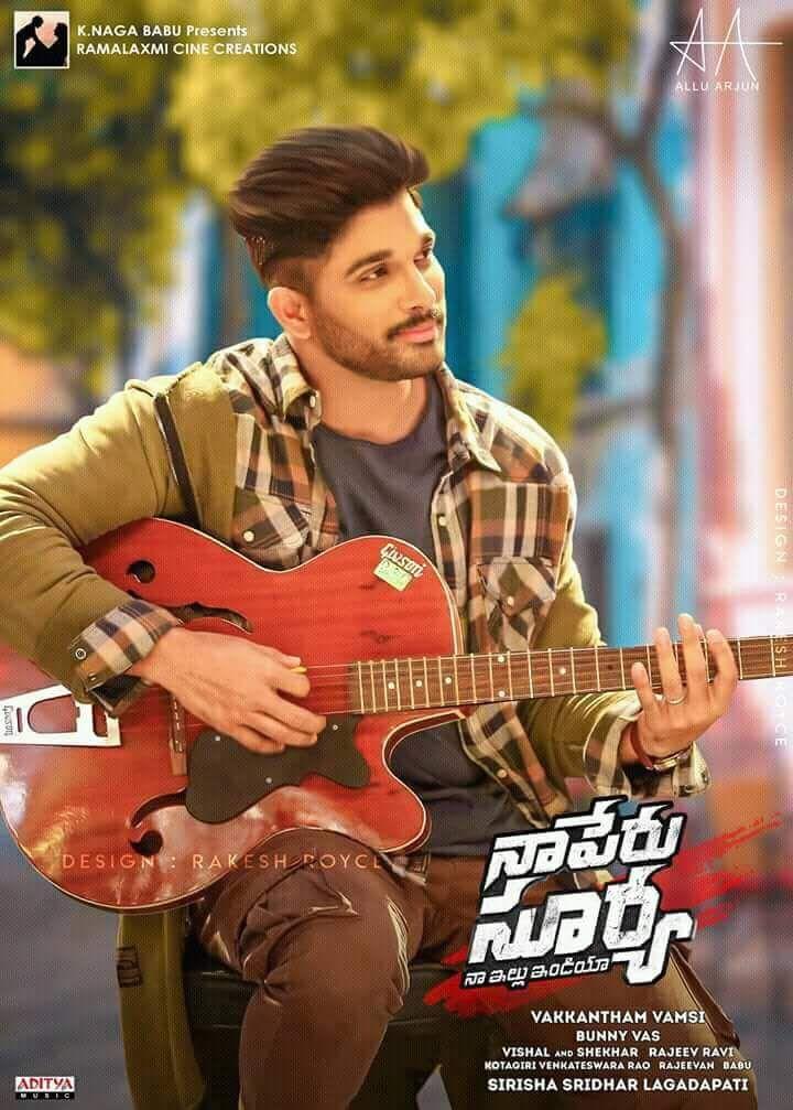 Allu Arjun Latest Stills & Posters From Naa Peru Surya