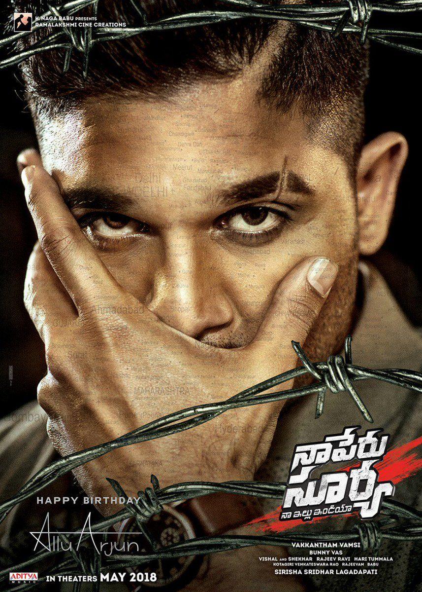 Allu Arjun Latest Stills & Posters From Naa Peru Surya