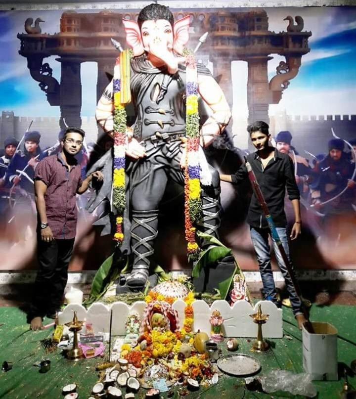 Allu Arjun Movie's Ganesh Chaturthi Idols Photos