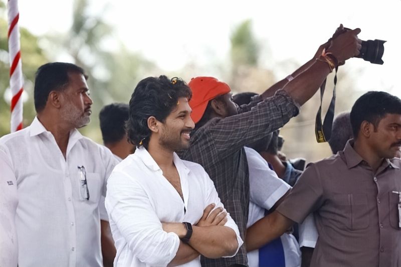 Allu Arjun joins Pawan Kalyan campaign rally Photos