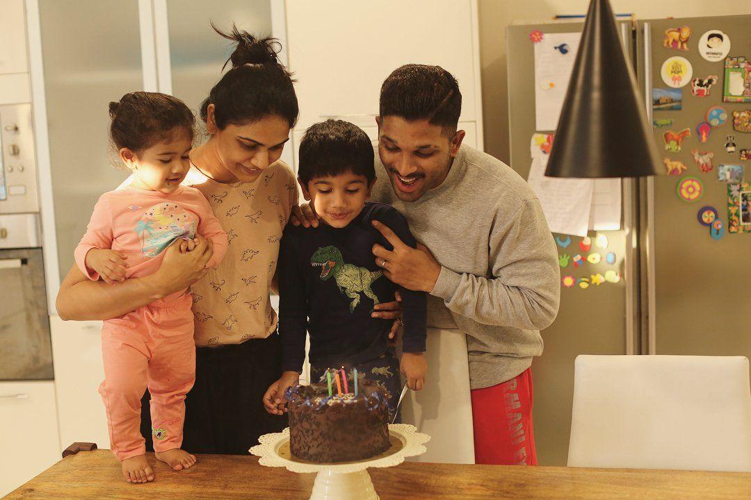 Allu Family Celebrates Allu Ayaan's Birthday Photos