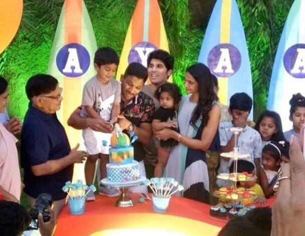 Allu Family Celebrates Allu Ayaan's Birthday Photos