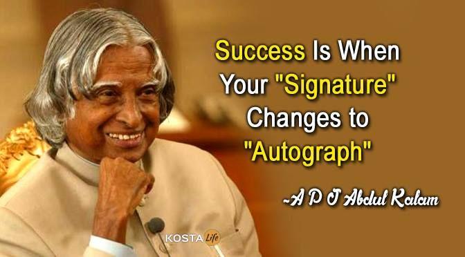 Amazing Quotes By A P J Abdul Kalam