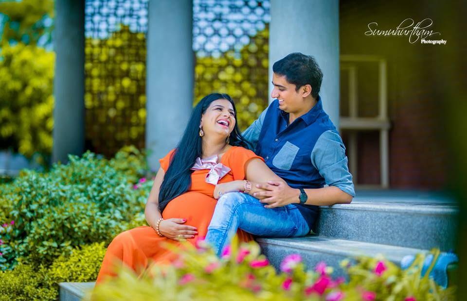 Anchor Mrudula Maternity Photoshoot Stills