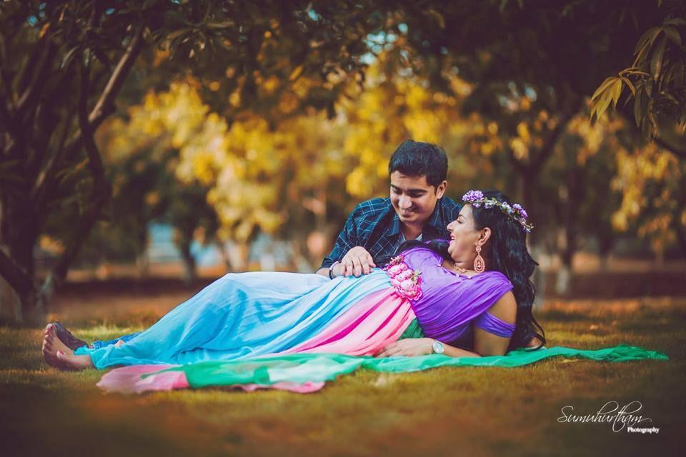 Anchor Mrudula Maternity Photoshoot Stills