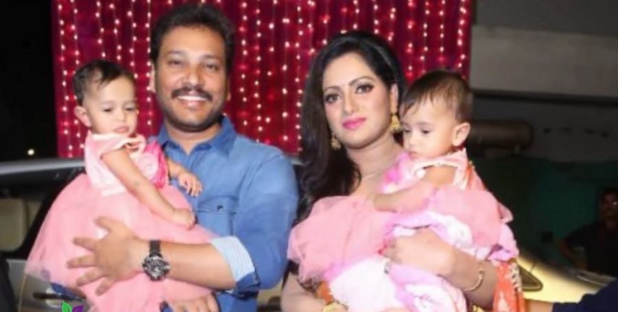 Anchor Udaya Bhanu Twin Daughters Photos