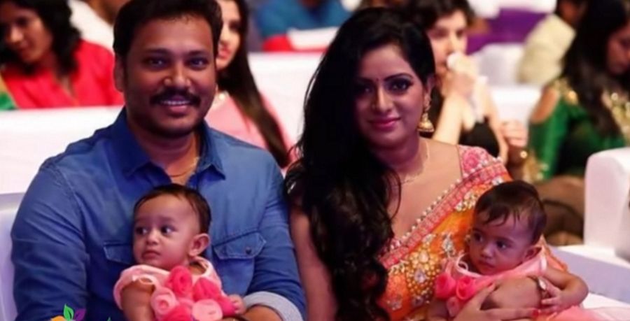 Anchor Udaya Bhanu Twin Daughters Photos