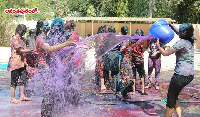 Andhra Pradesh Holi 2018 Celebrations Photos