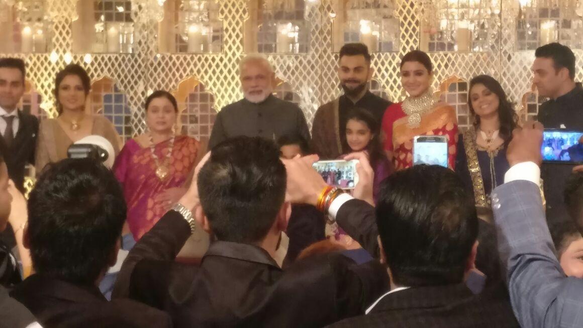 Anushka Sharma & Virat Kohli Wedding Reception Photos