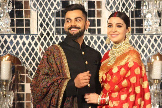 Anushka Sharma & Virat Kohli Wedding Reception Photos