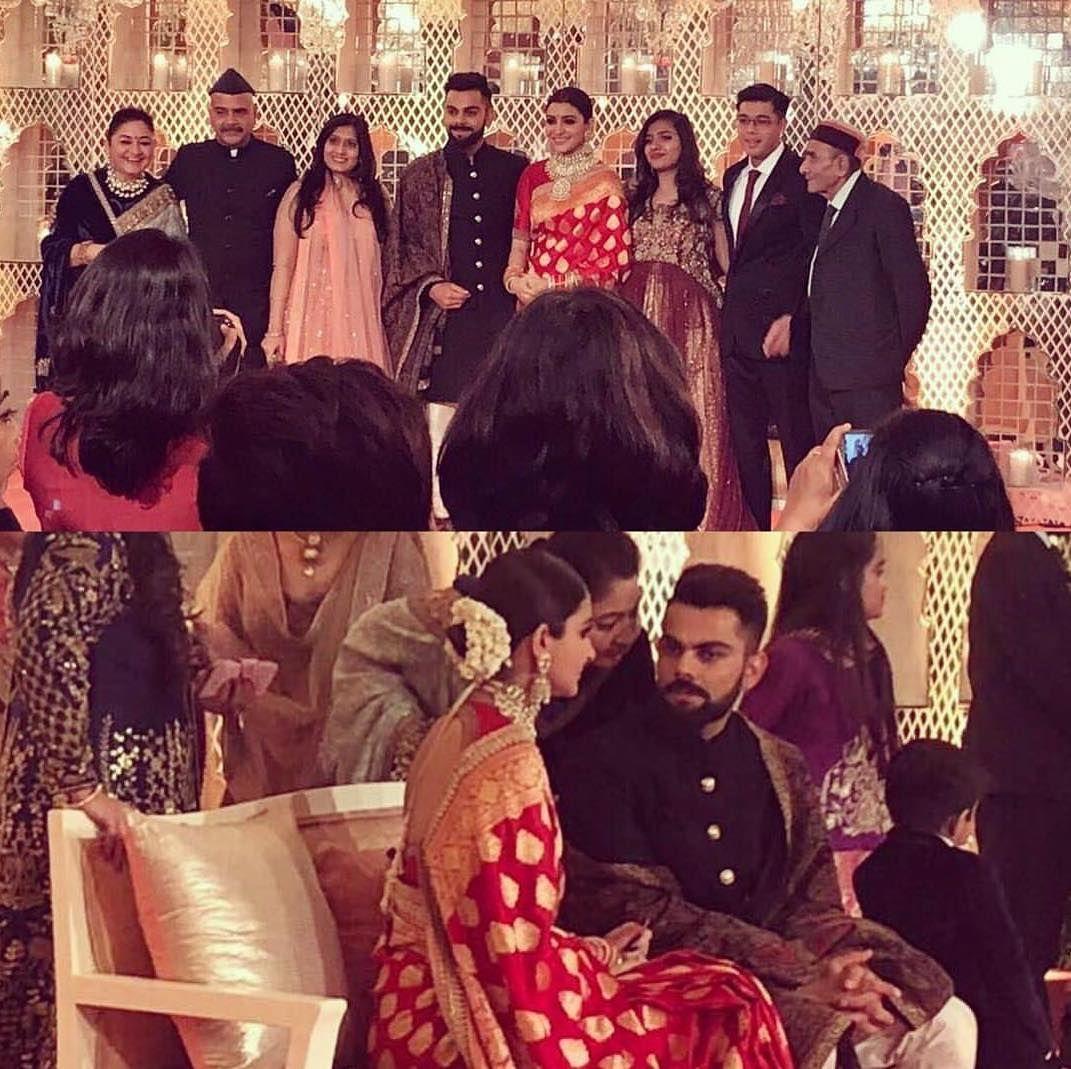 Anushka Sharma & Virat Kohli Wedding Reception Photos