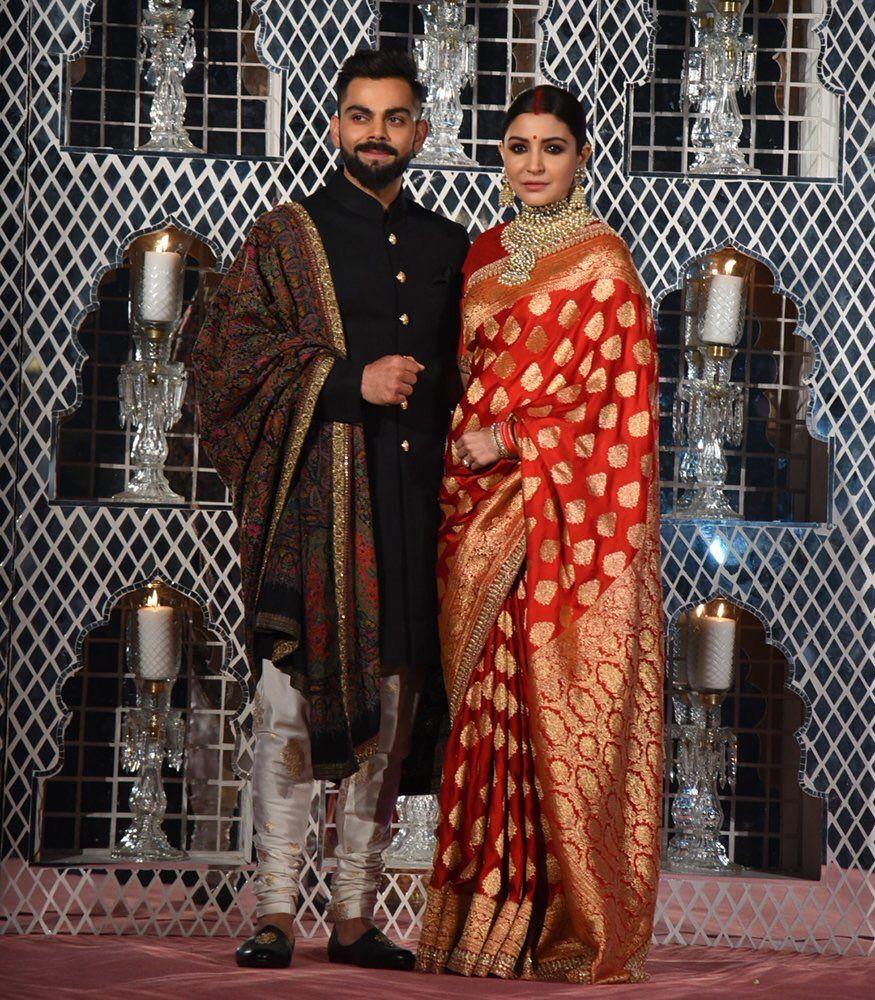 Anushka Sharma & Virat Kohli Wedding Reception Photos