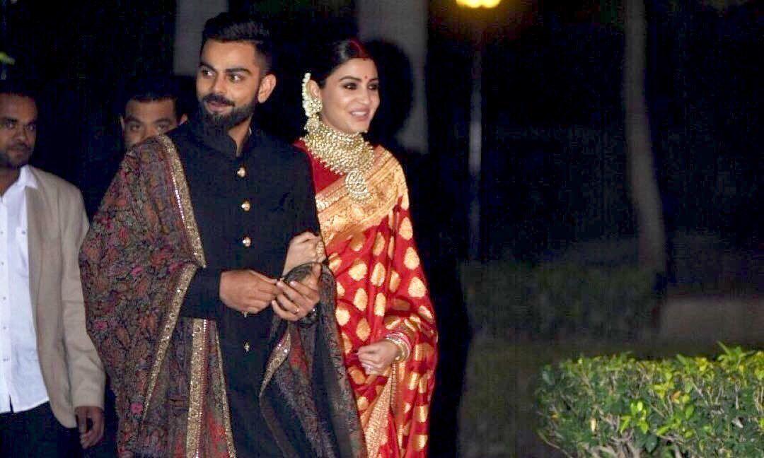 Anushka Sharma & Virat Kohli Wedding Reception Photos