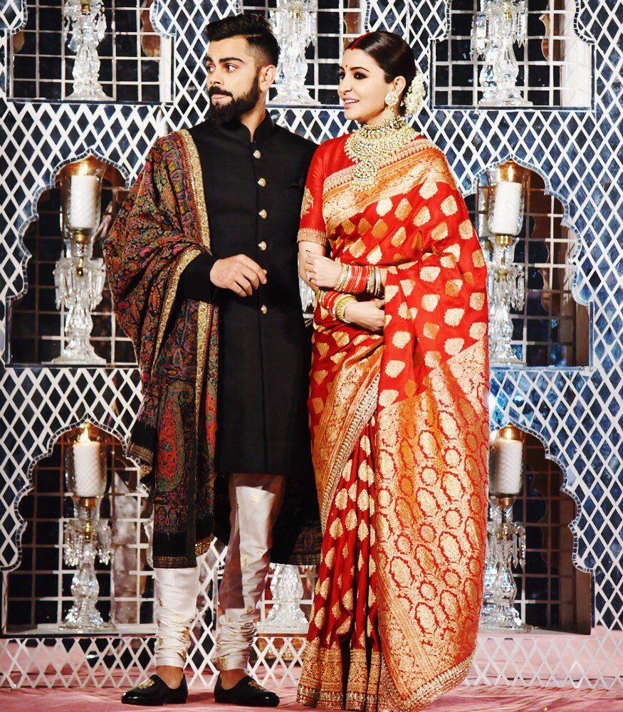 Anushka Sharma & Virat Kohli Wedding Reception Photos