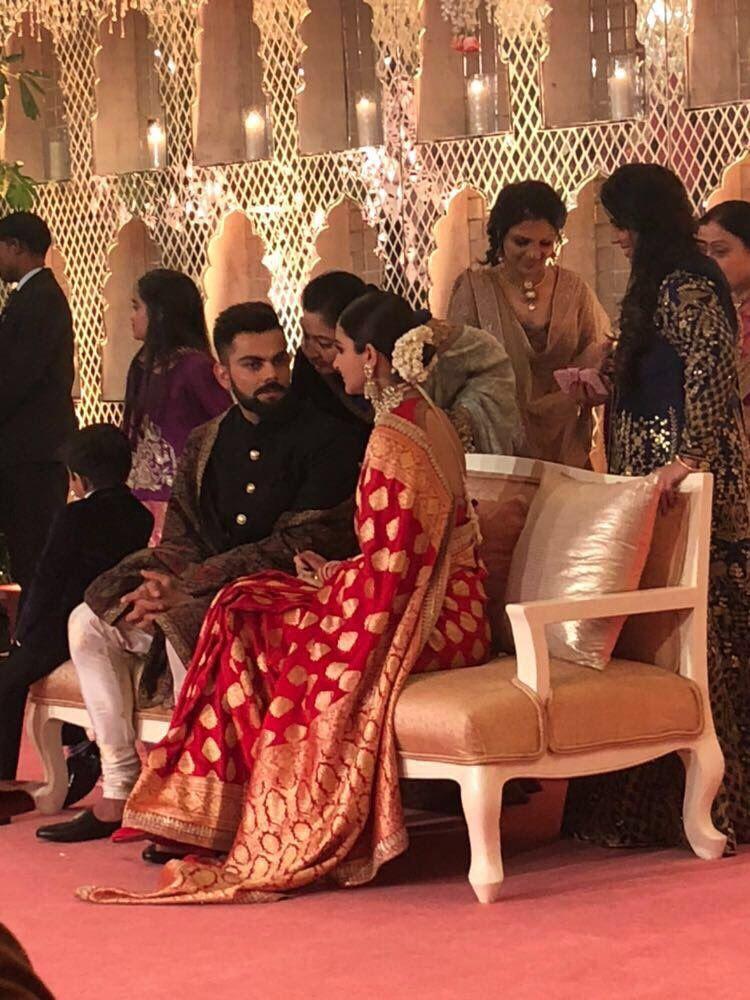 Anushka Sharma & Virat Kohli Wedding Reception Photos