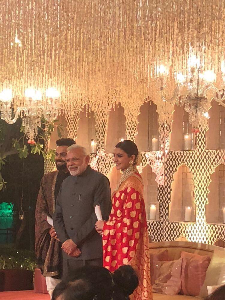 Anushka Sharma & Virat Kohli Wedding Reception Photos