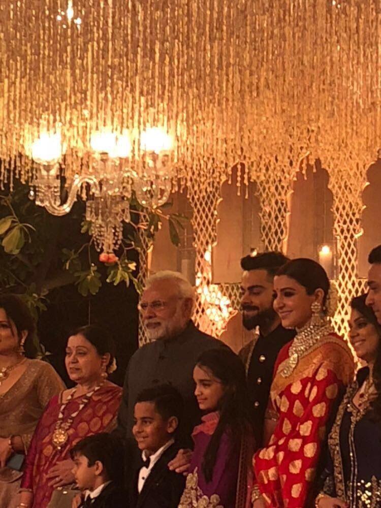 Anushka Sharma & Virat Kohli Wedding Reception Photos