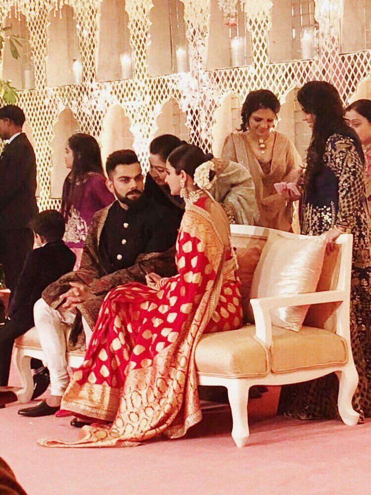 Anushka Sharma & Virat Kohli Wedding Reception Photos