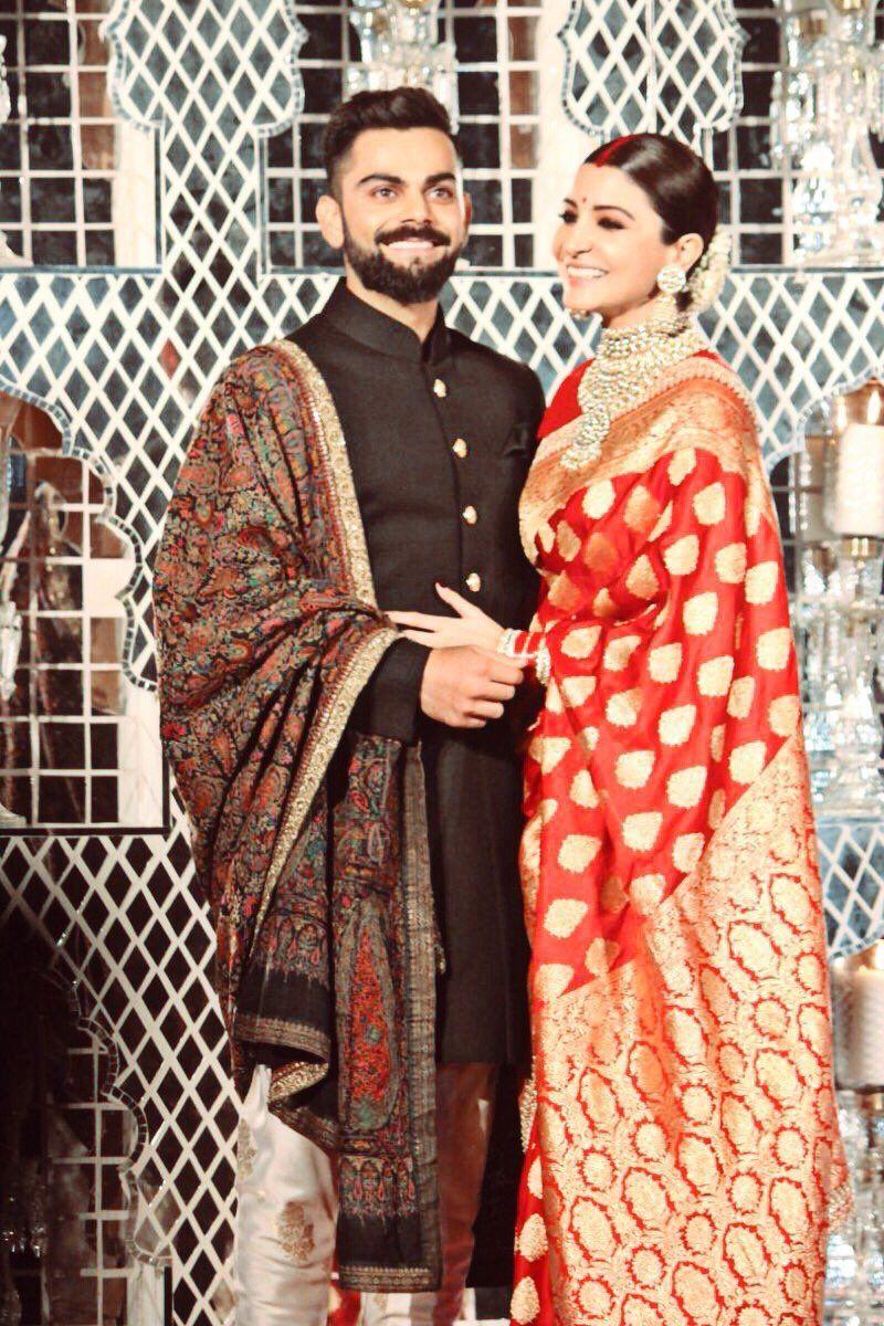 Anushka Sharma & Virat Kohli Wedding Reception Photos