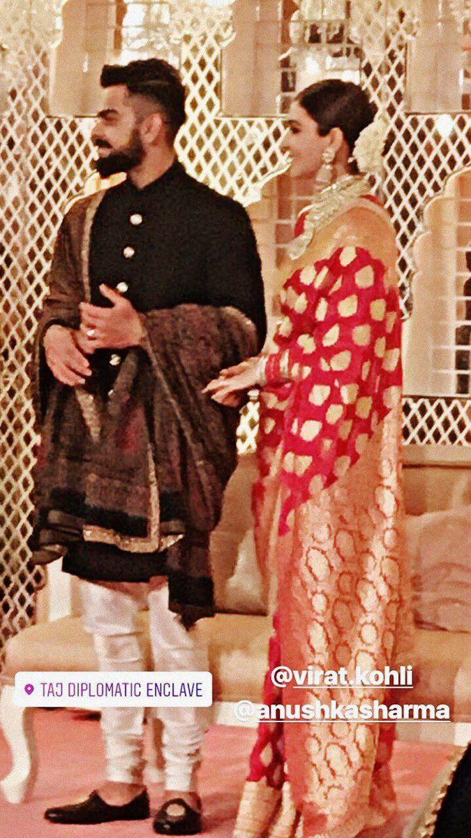 Anushka Sharma & Virat Kohli Wedding Reception Photos