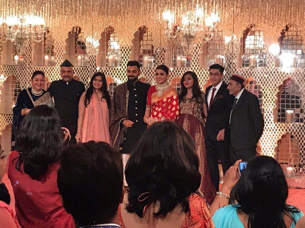 Anushka Sharma & Virat Kohli Wedding Reception Photos