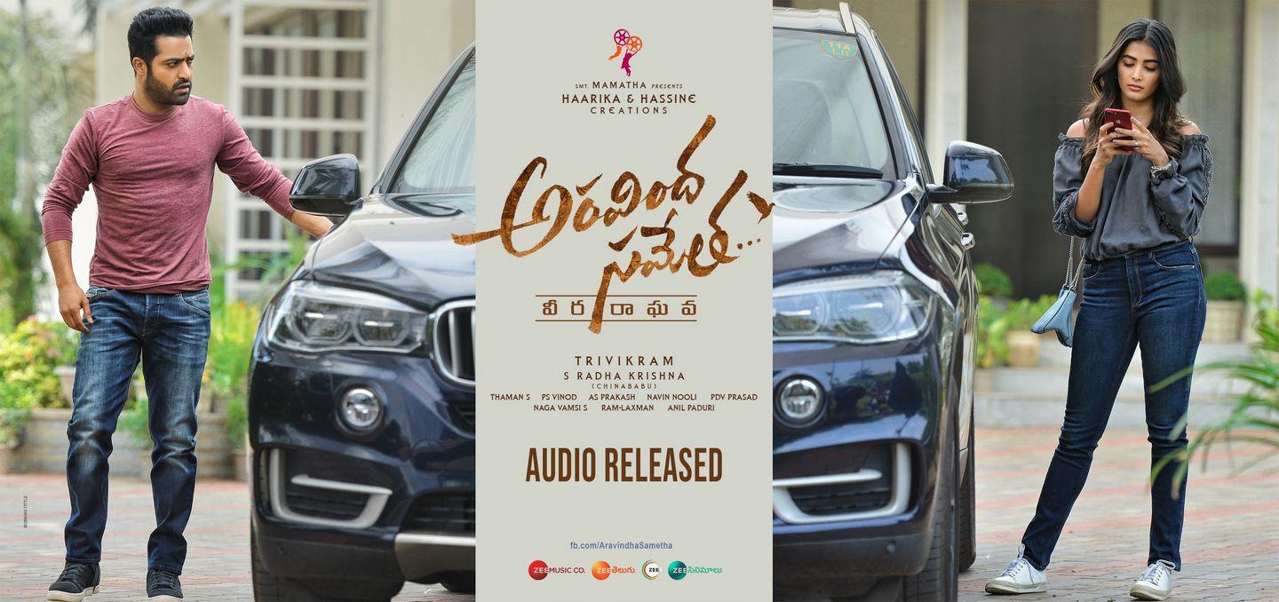 Aravindha Sametha Movie Audio Released Posters