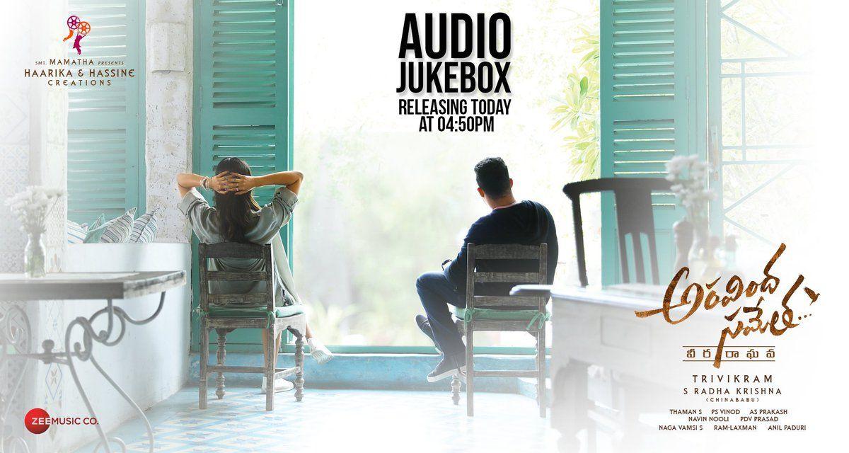 Aravindha Sametha full jukebox releasing today at 4:50pm