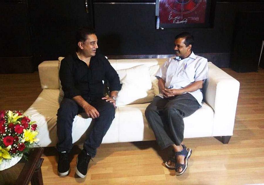 Arvind Kejriwal Meets Kamal Hassan