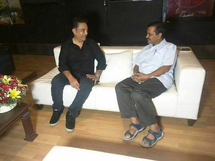 Arvind Kejriwal Meets Kamal Hassan