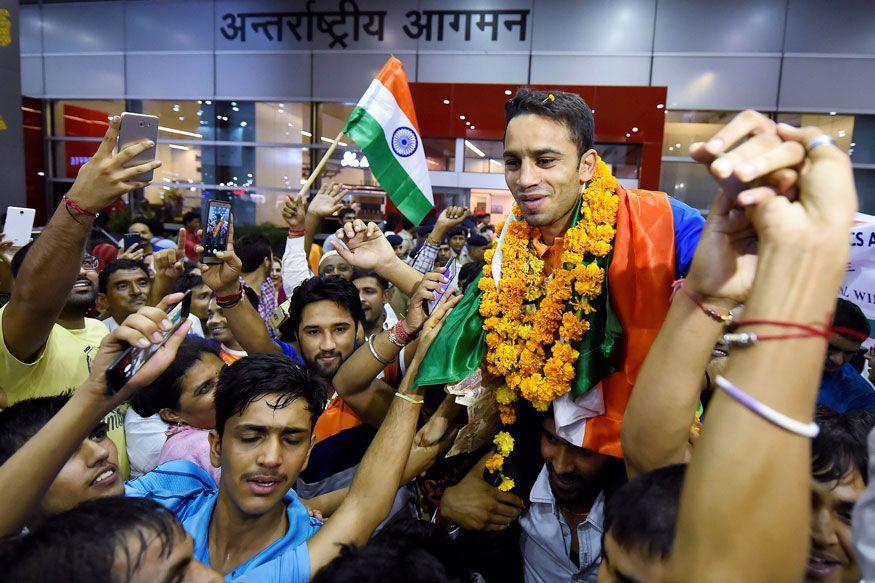 Asian Games 2018: Indian Players Arrive Home to a Grand Welcome