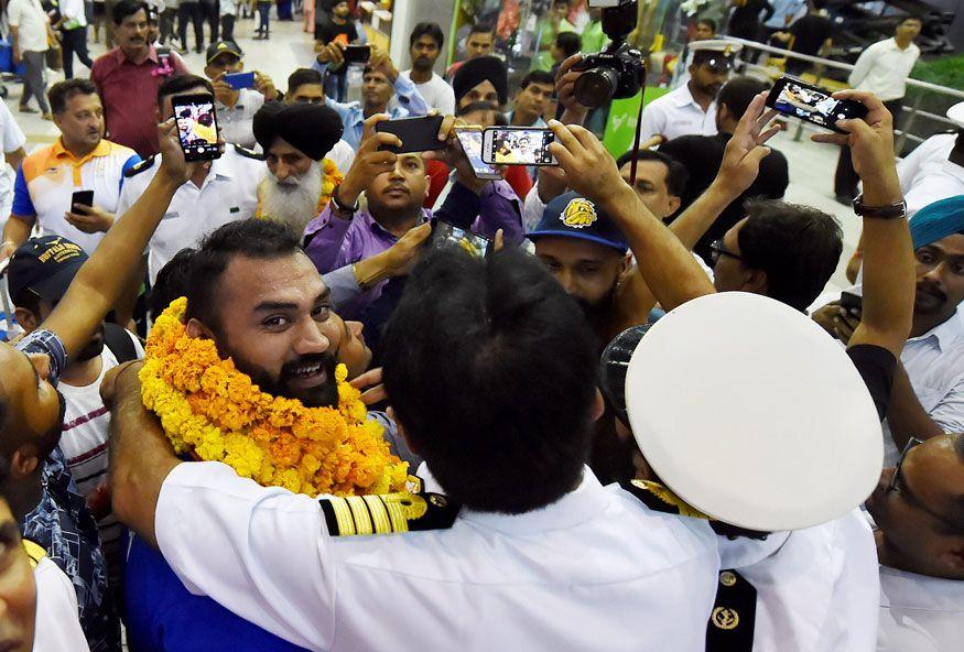 Asian Games 2018: Indian Players Arrive Home to a Grand Welcome