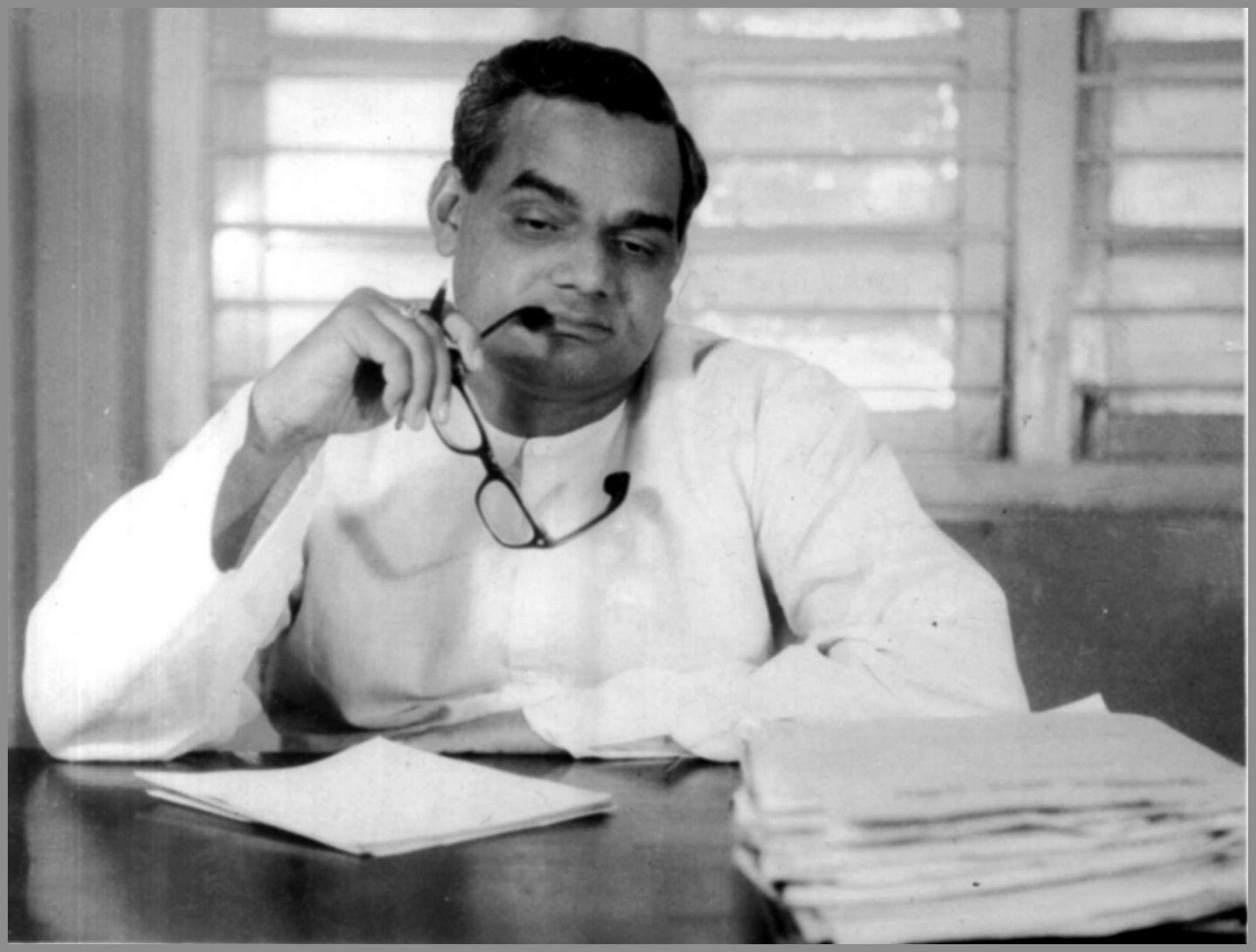 Atal Bihari Vajpayee Very Old Black & White Photos