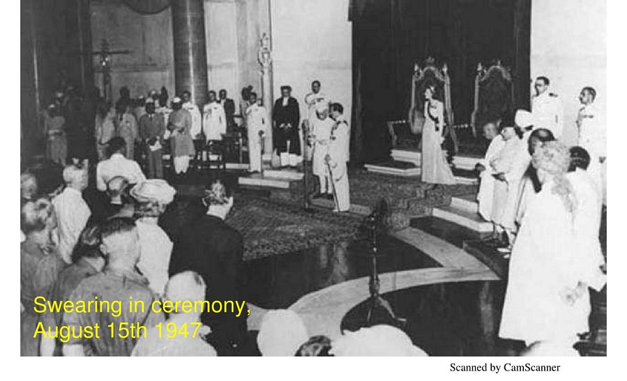 Augus 15Th 1947 Swearing Ceremony Rare Photos
