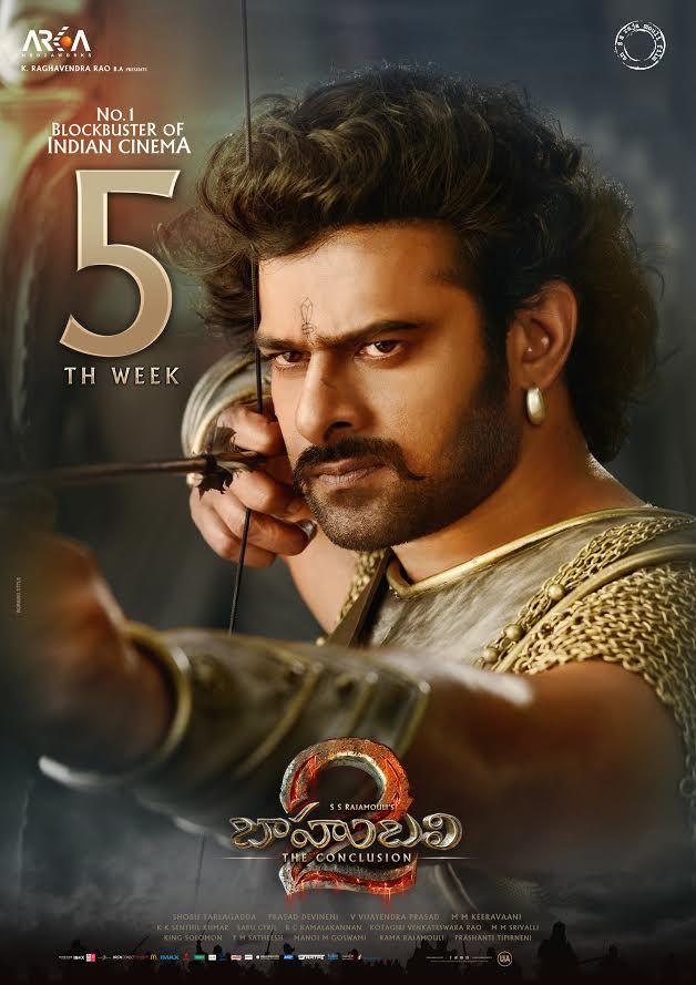 Baahubali 2 5th Week Telugu Posters