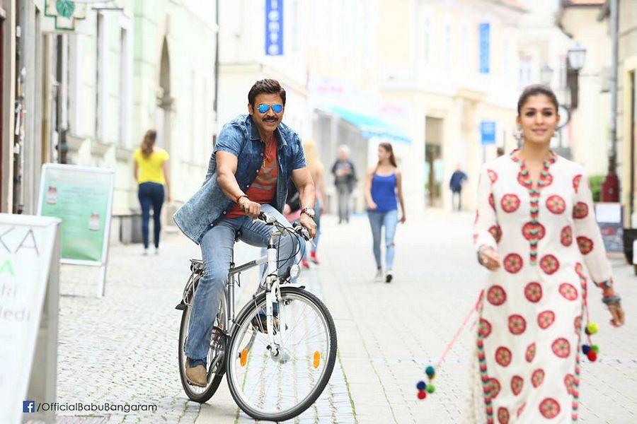 Babu Bangaram Audio Release Date Posters