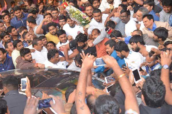 Balakrishna Watching GautamiPutra Satakarni at Bramaramba Theatre