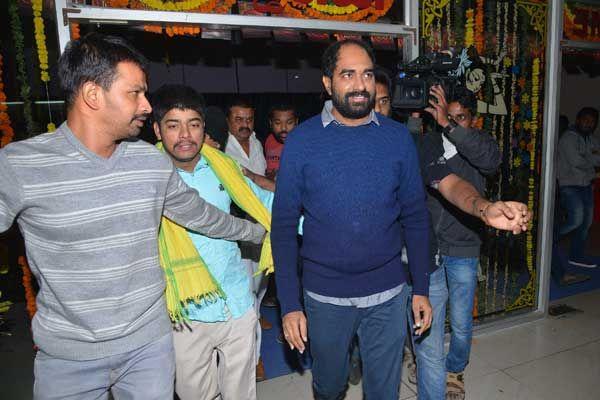 Balakrishna Watching GautamiPutra Satakarni at Bramaramba Theatre