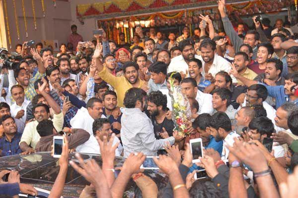 Balakrishna Watching GautamiPutra Satakarni at Bramaramba Theatre