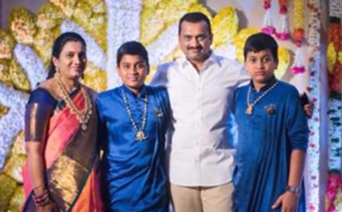 Bandla Ganesh Daughter Janani Half saree Ceremony Photos