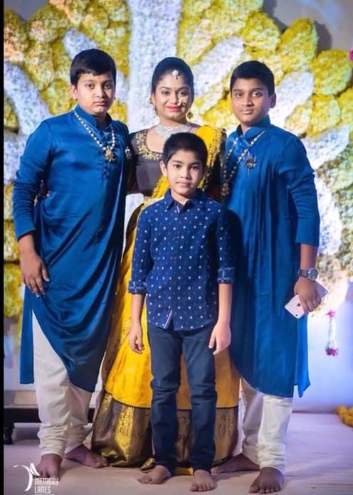 Bandla Ganesh Daughter Janani Half saree Ceremony Photos