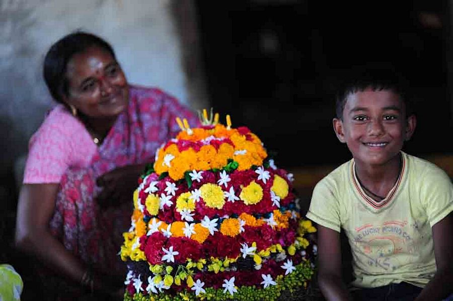 Bathukamma Telangana Flower Festival Photos