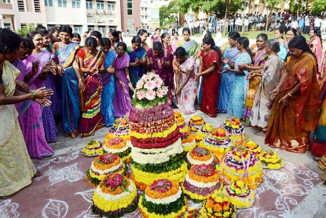 Bathukamma Telangana Flower Festival Photos