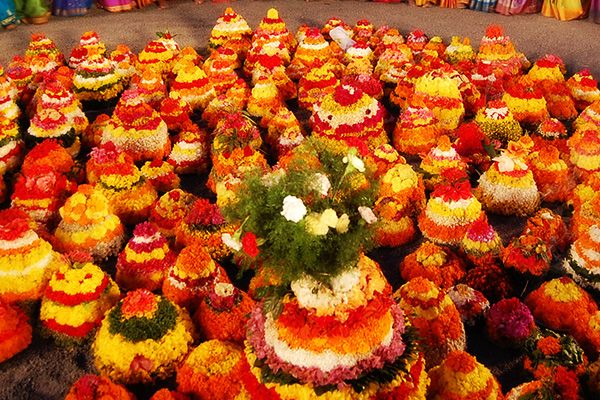 Bathukamma Telangana Flower Festival Photos